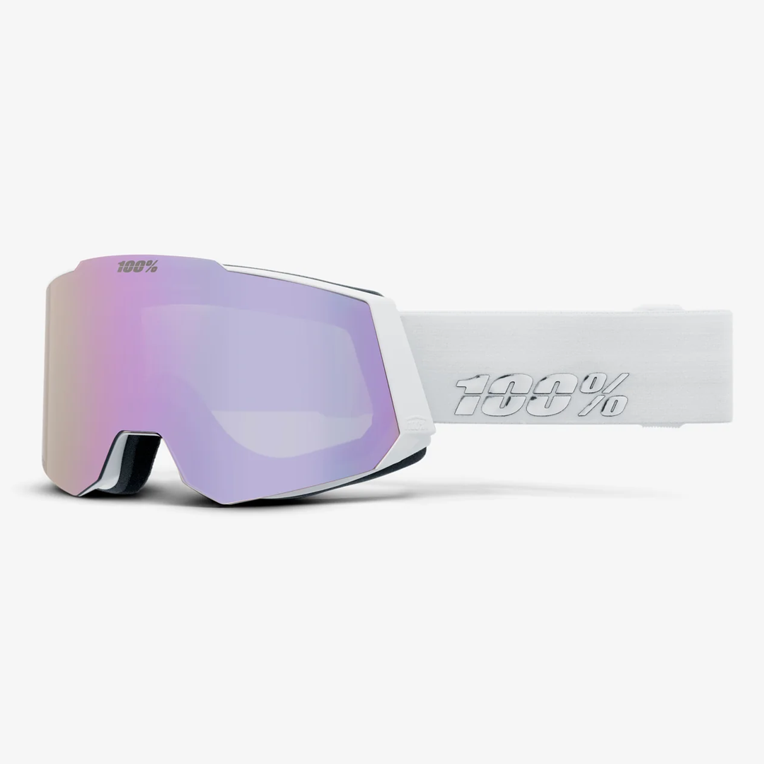 100% SNOWCRAFT 2023 GOGGLES - WHITE LAVENDER W/HiPER MIRROR LAVENDER