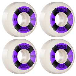 BONES 100s O.G. FORMULA WHITE V5 100A WHEELS - 55MM