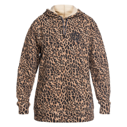 DC SNOWSTAR WOMENS FLEECE HOODIE - LEOPARD FADE