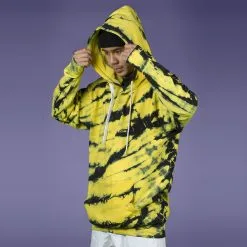 FYVE BACKSLASH HOODIE YELLOW TIE DYE
