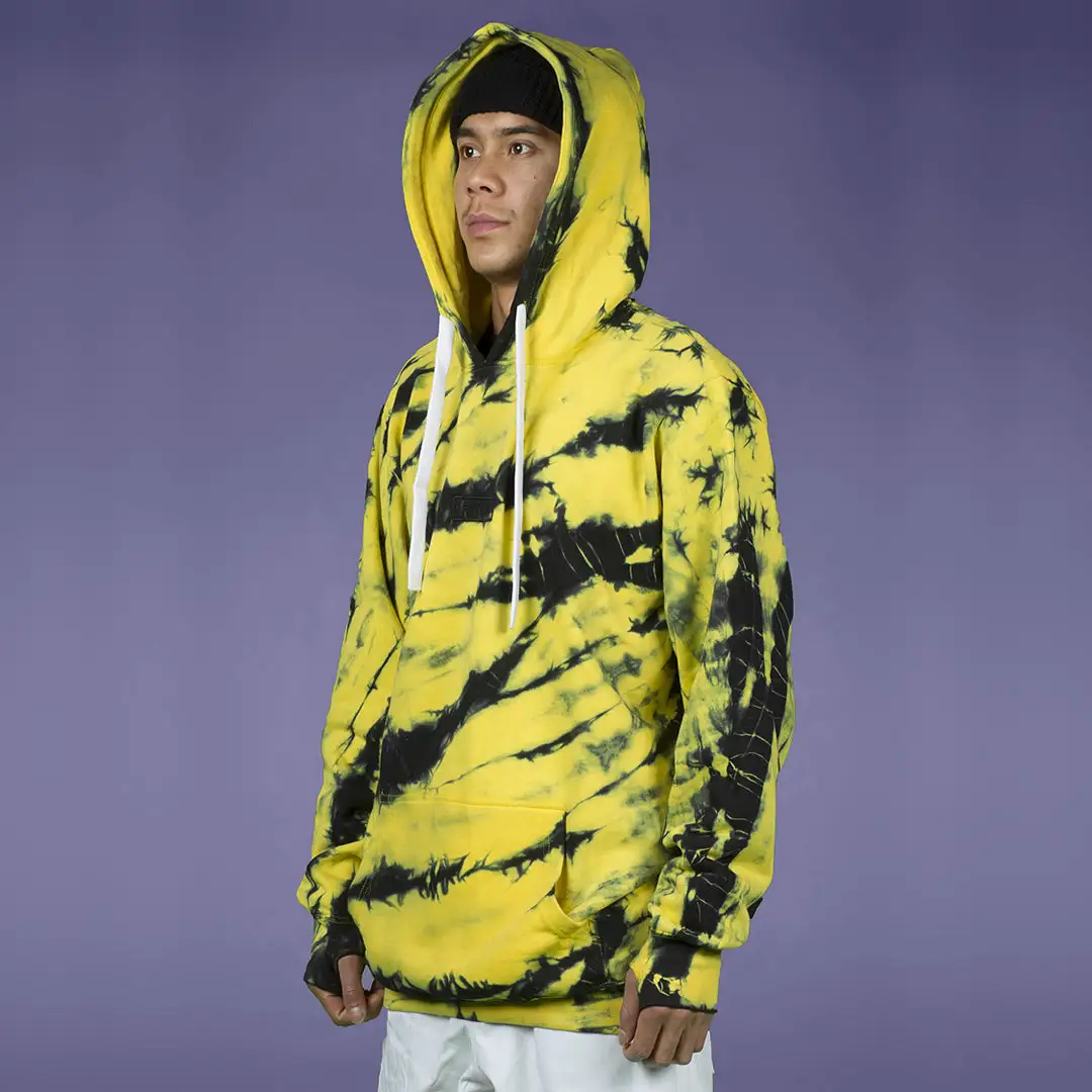 FYVE BACKSLASH HOODIE YELLOW TIE DYE - Image 2