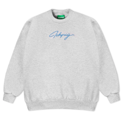 ICHPIG SCRIPT EMBROIDERY CREW WHITE MARLE