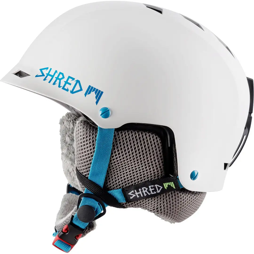 SHRED - HALF BRAIN HELMET - FLURRY - WHITE/BL