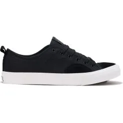 STATE HARLEM - BLACK/WHITE SUEDE/CANVAS