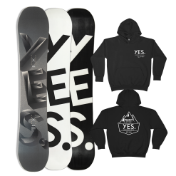 Yes! YES BASIC 2024 SNOWBOARD PLUS FREE YES X BALLISTYX HOODIE!