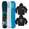 Yes! YES HYBRID 2024 SNOWBOARD PLUS FREE YES X BALLISTYX HOODIE!