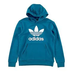ADIDAS TREFOIL HOODIE YOUTH - BLUE